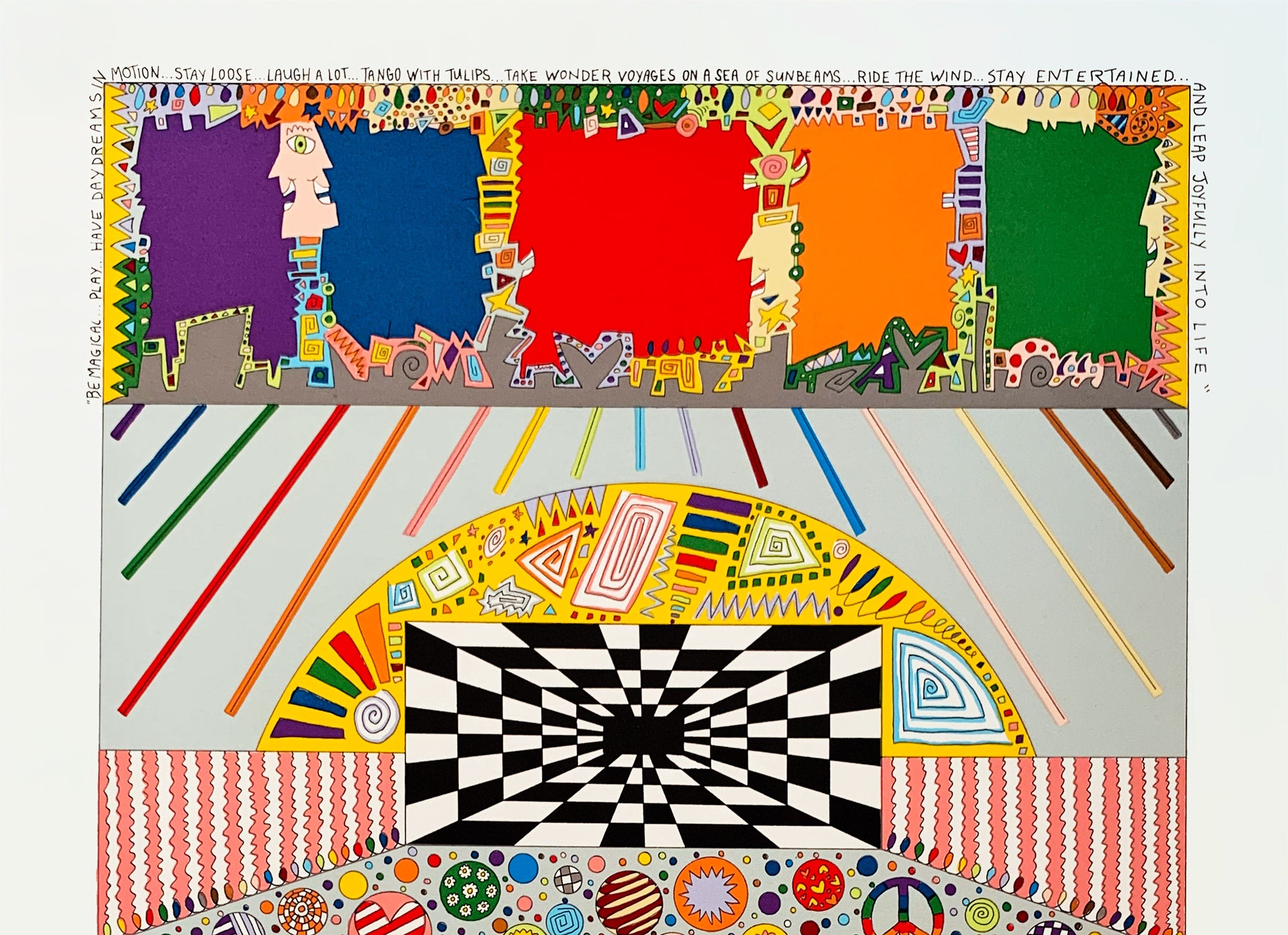 JAMES RIZZI | One-of-a-Kind | BE MAGICAL - Rizzi @ made by yourself - Artwork Set #4 | Flat-Print color lithography & Mein New York Kochbuch