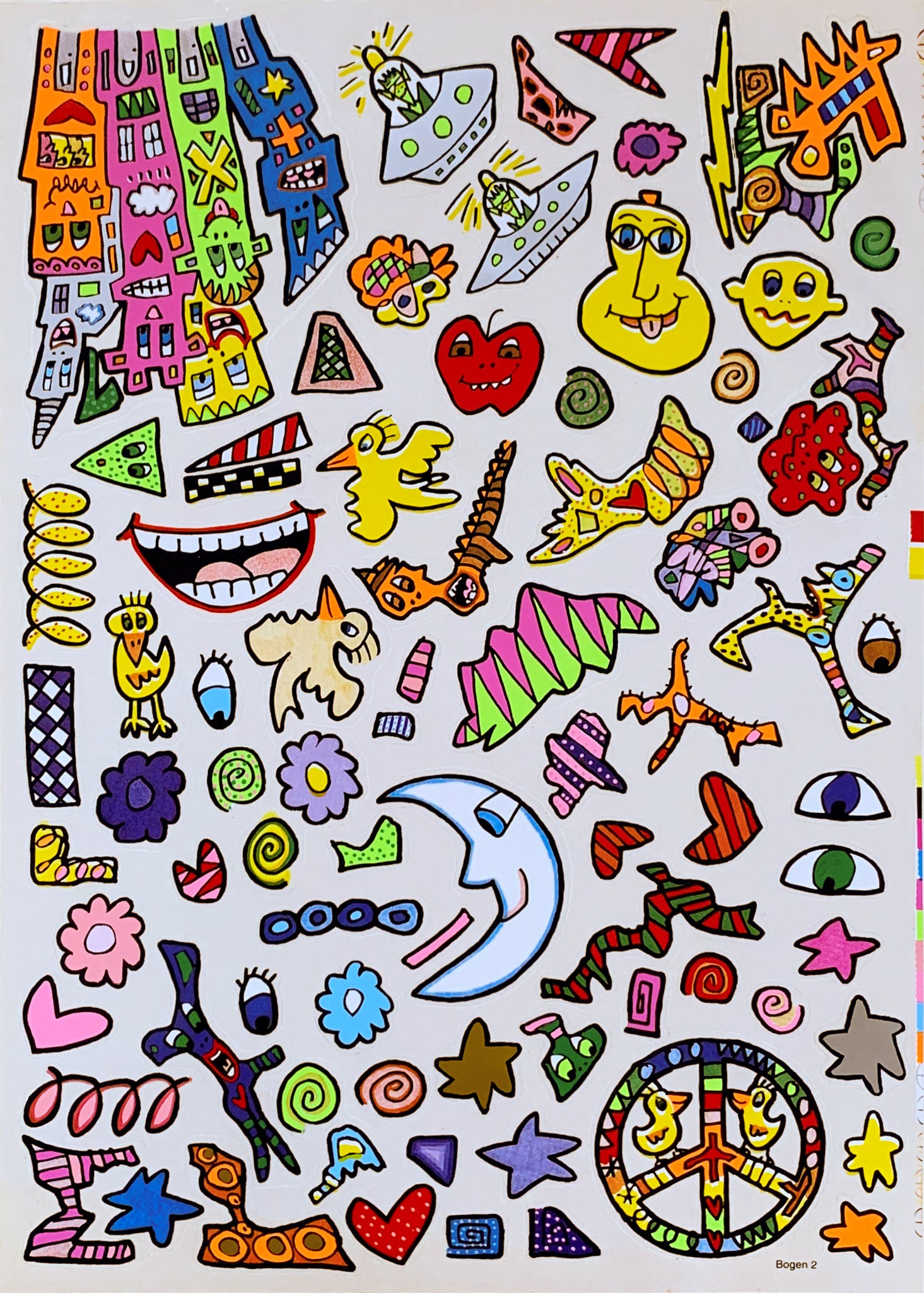 JAMES RIZZI | One-of-a-Kind | BE MAGICAL - Rizzi @ made by yourself - Artwork Set #4 | Flat-Print color lithography & Mein New York Kochbuch
