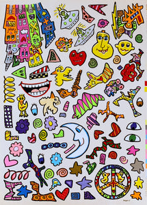 JAMES RIZZI | One-of-a-Kind | BE MAGICAL - Rizzi @ made by yourself - Artwork Set #4 | Flat-Print color lithography & Mein New York Kochbuch