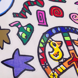 JAMES RIZZI | One-of-a-Kind | BE MAGICAL - Rizzi @ made by yourself - Artwork Set #4 | Flat-Print color lithography & Mein New York Kochbuch
