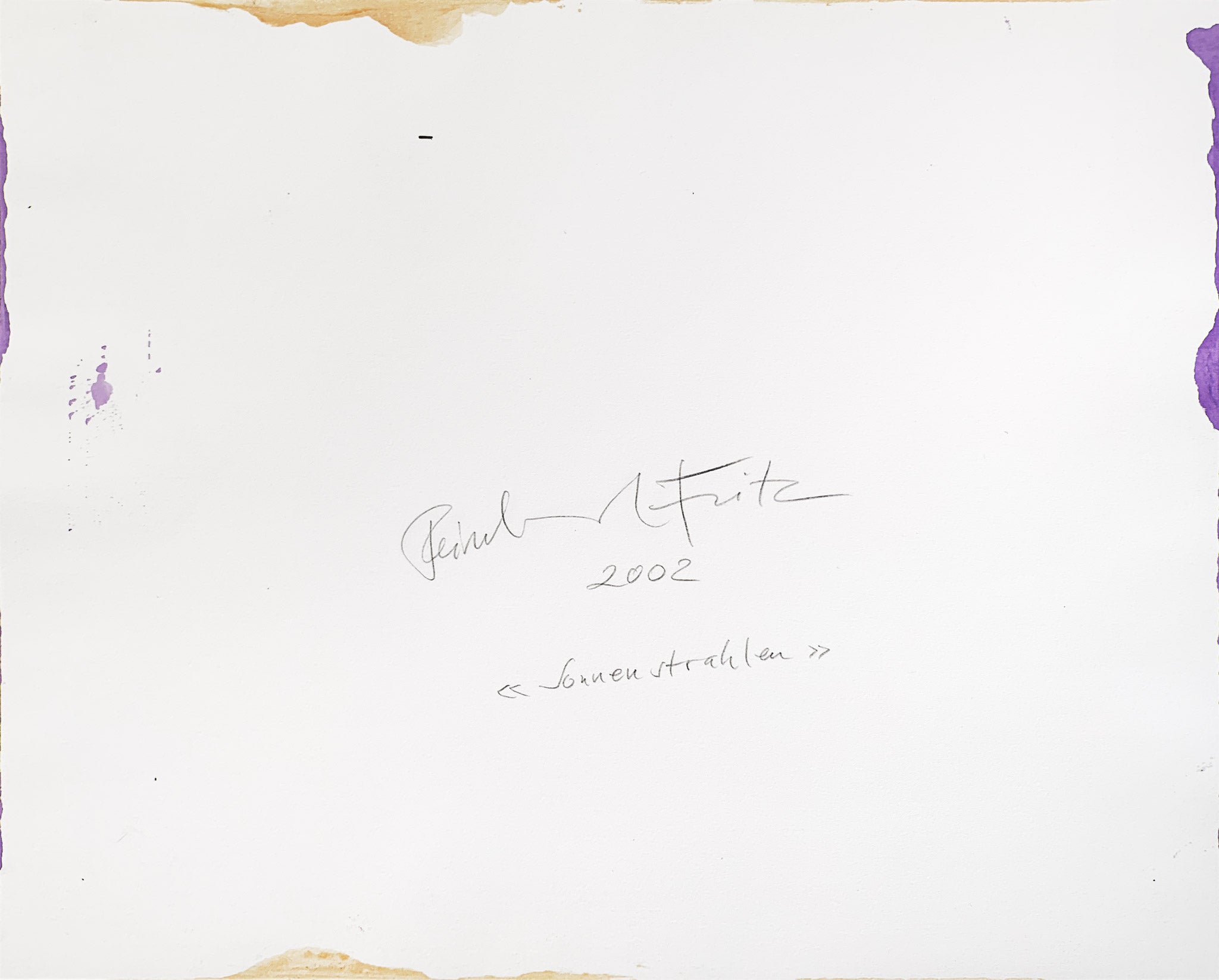 REINHARD FRITZ | Sonnenstrahlen