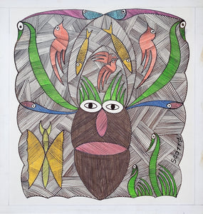 SCOTTIE WILSON | Face with birds (Picasso`s pick)