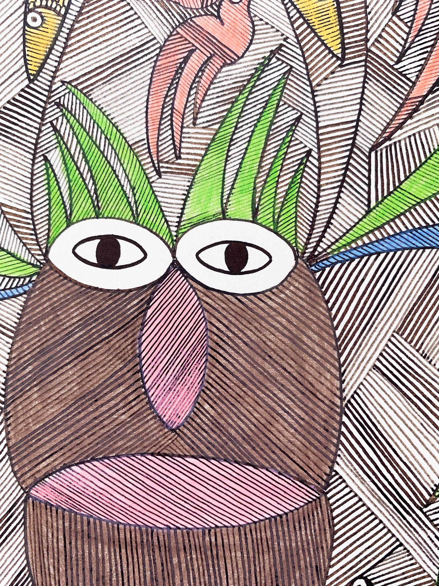 SCOTTIE WILSON | Face with birds (Picasso`s pick)