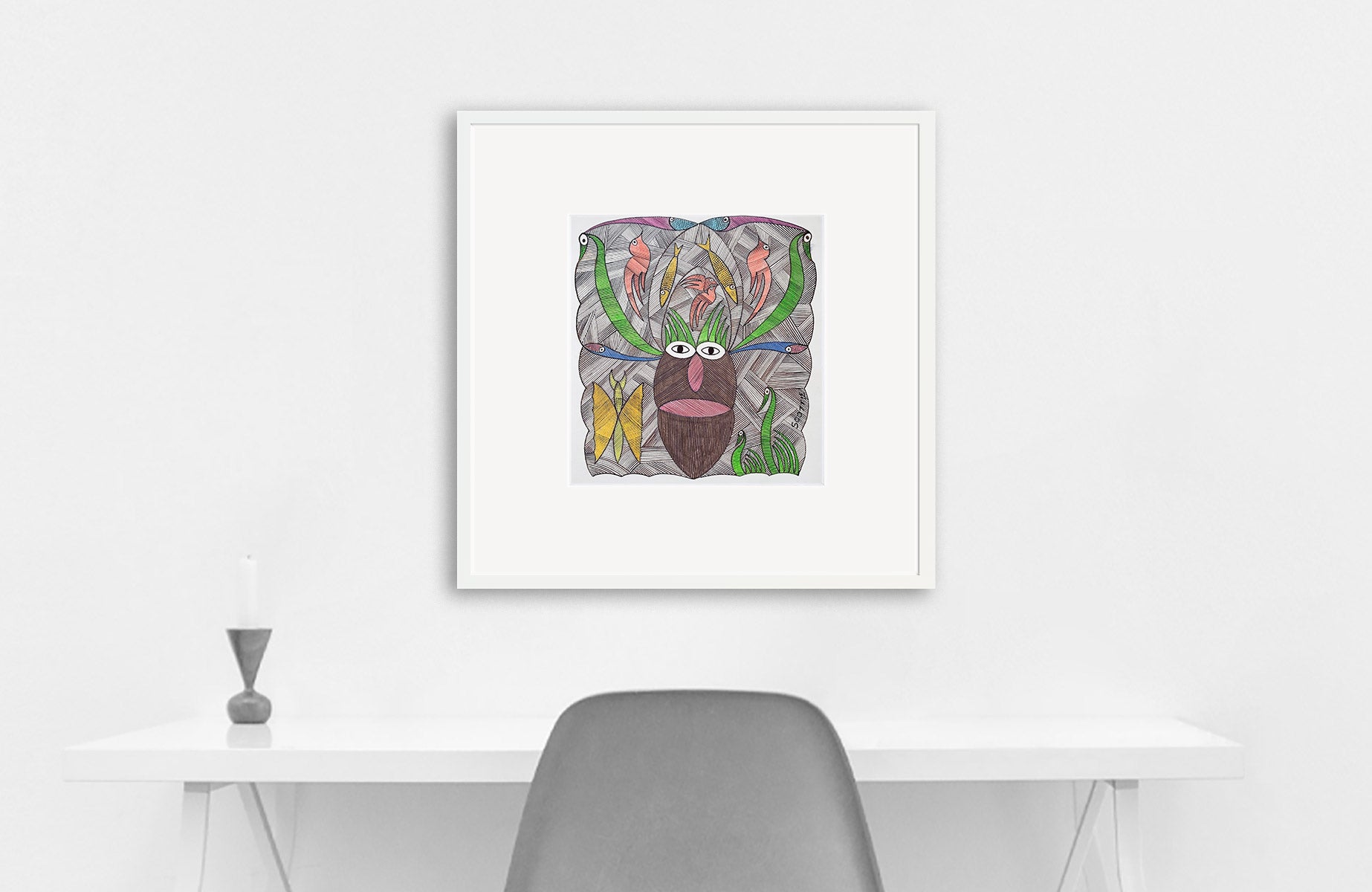 SCOTTIE WILSON | Face with birds (Picasso`s pick)