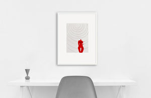 ELKE NEBEL | Living in a box (red) #42 - Wave