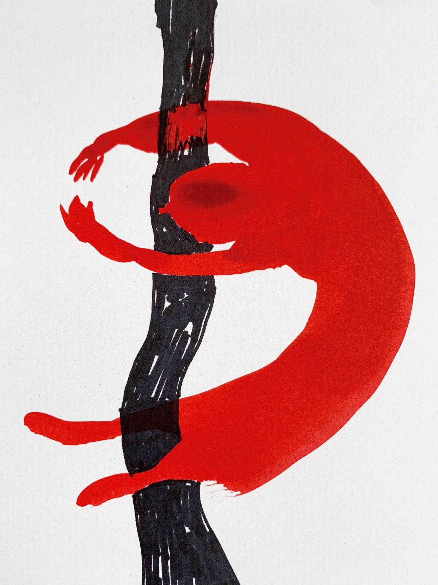 ELKE NEBEL | Living in a box (red) #45 - Swing (Round and Round)