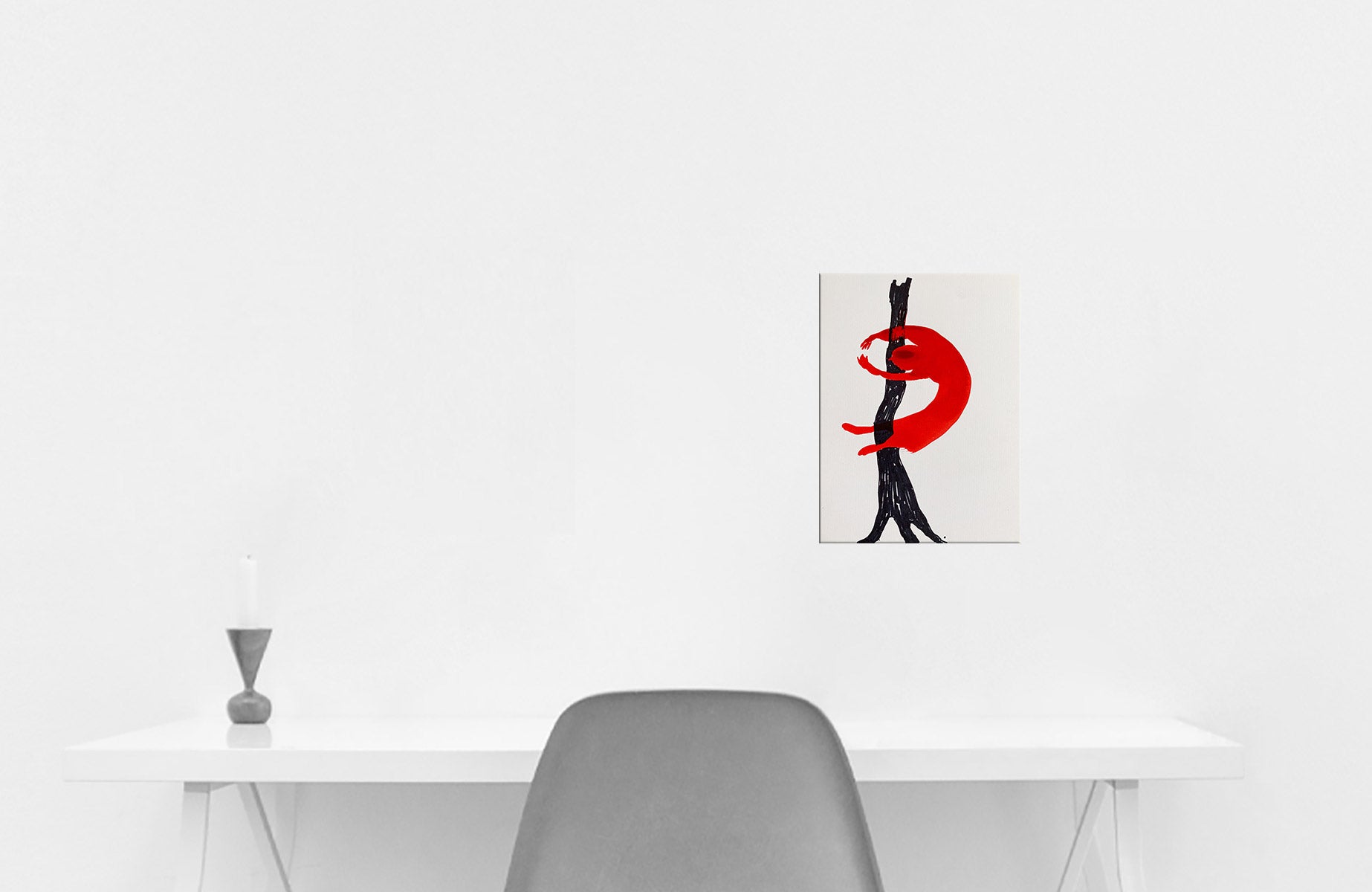 ELKE NEBEL | Living in a box (red) #45 - Swing (Round and Round)