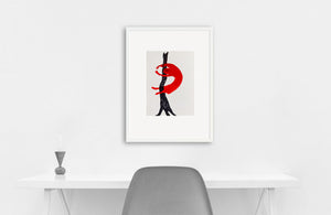 ELKE NEBEL | Living in a box (red) #45 - Swing (Round and Round)