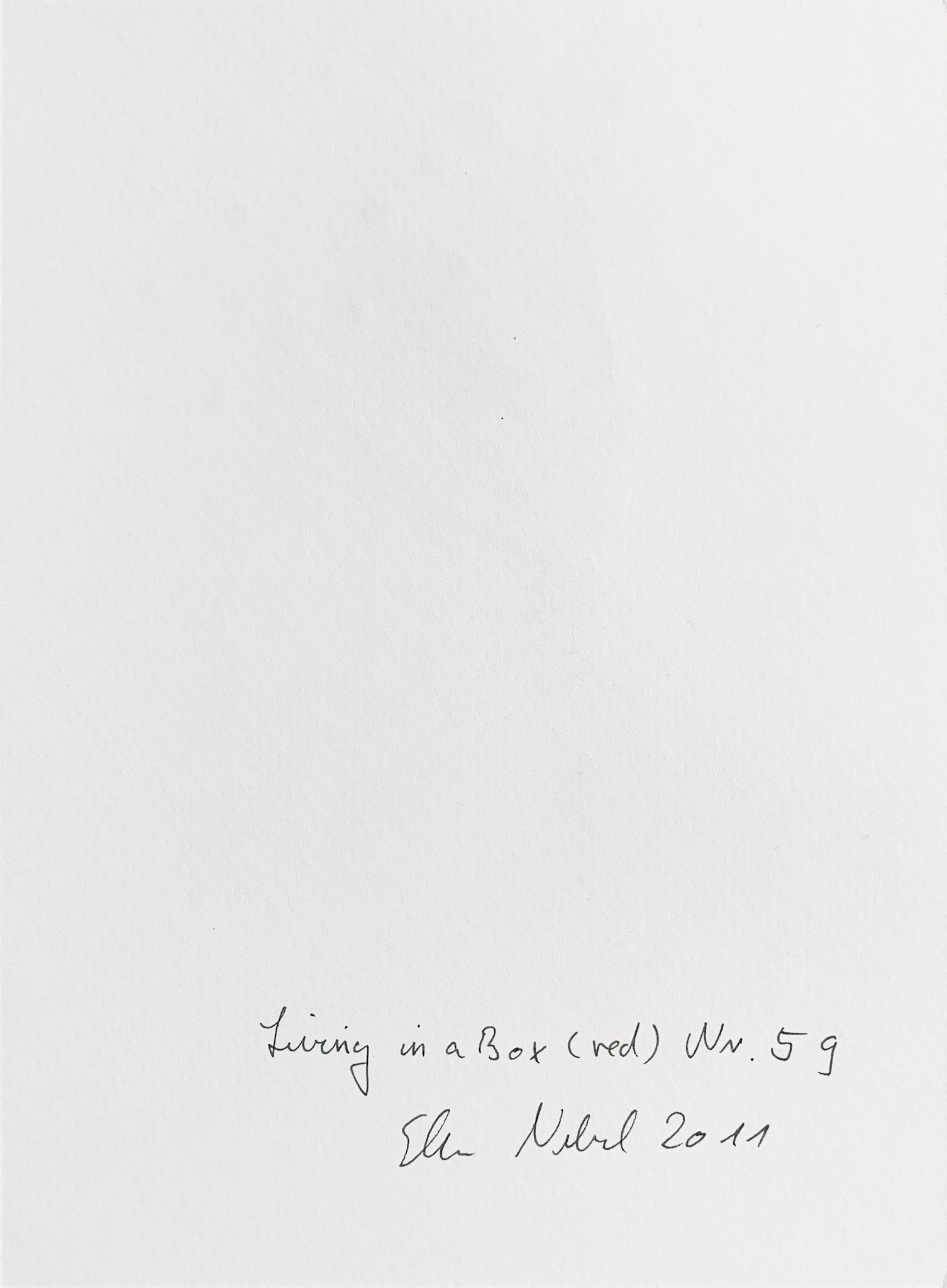 ELKE NEBEL | Living in a box (red) #59 - Wish..