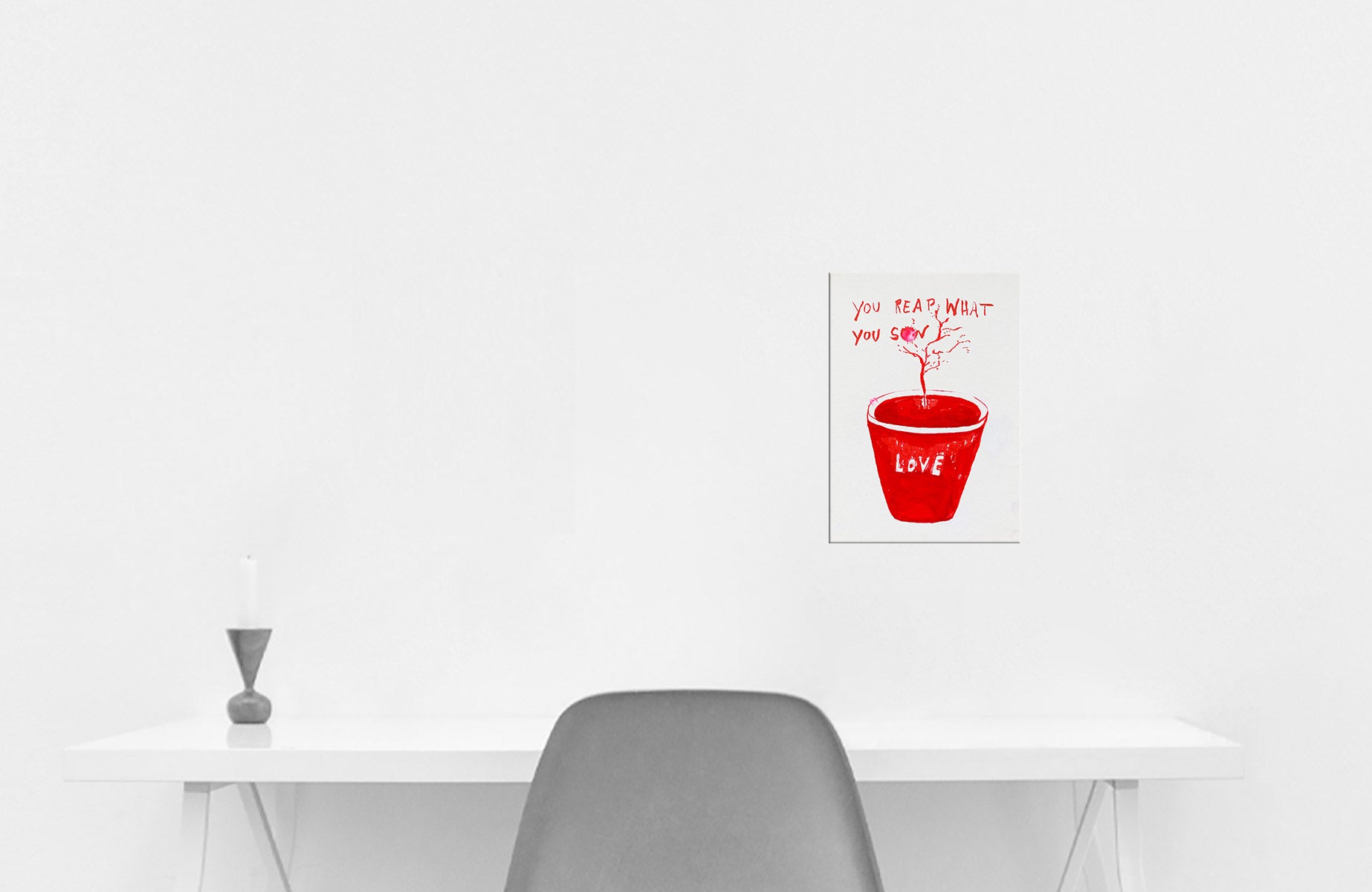 ELKE NEBEL | Living in a box (red) #165 - LOVE