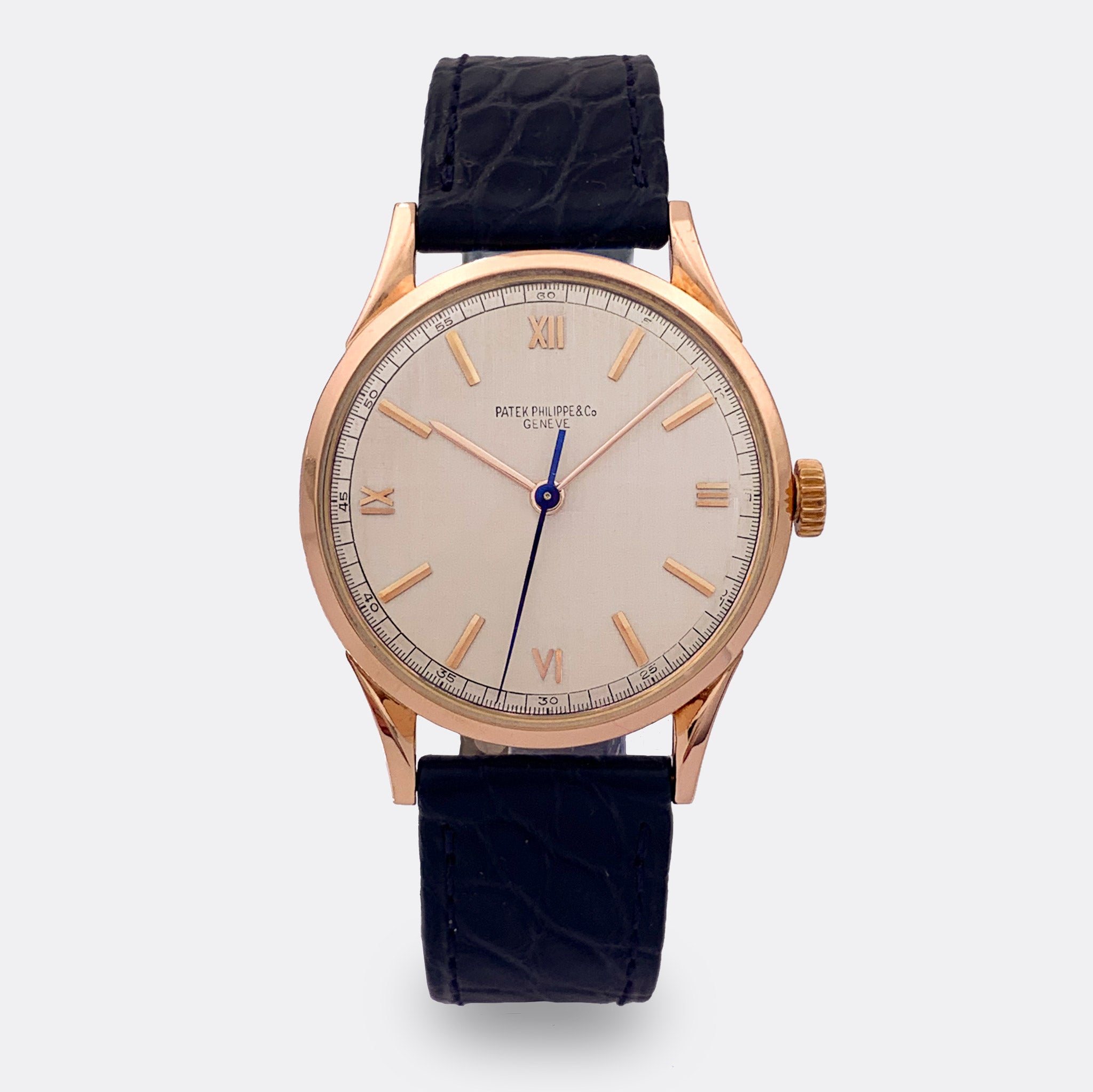 PATEK PHILIPPE | One-of-a-Kind | Jumbo Calatrava | Collector Set | 18K Red Gold | 1/5 Seconds Track | Blue Second | Ref. 1536 / 1526 | 1940s