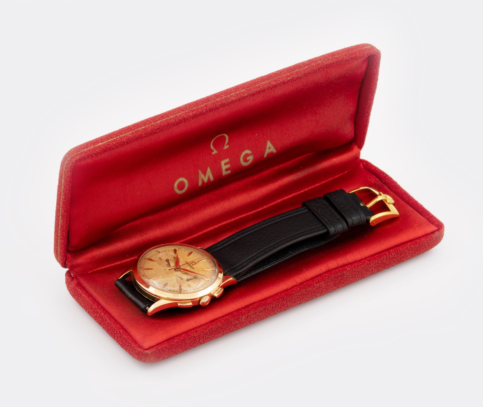 OMEGA | Jumbo Chronograph | 18K Solid Red Gold / Rosé | Cal. 320 | Ref. OT 2872 12 | 1950s