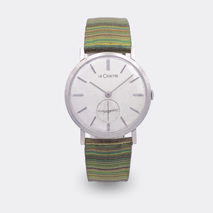 JAEGER-LECOULTRE | Dresswatch | 14k Solid White Gold | Subseconds | Sunburst Dial | 1950s
