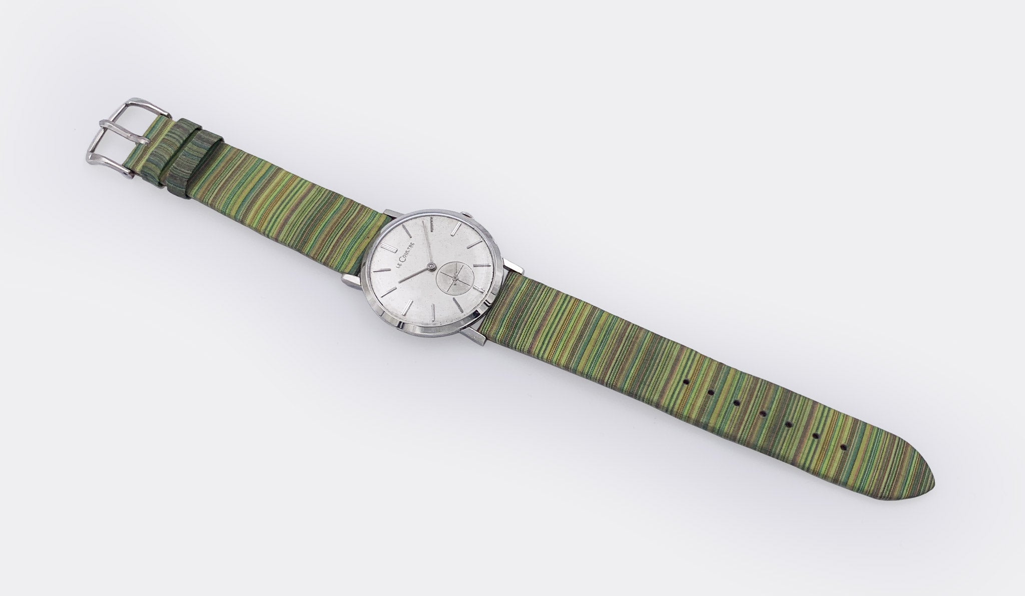 JAEGER-LECOULTRE | Dresswatch | 14k Solid White Gold | Subseconds | Sunburst Dial | 1950s