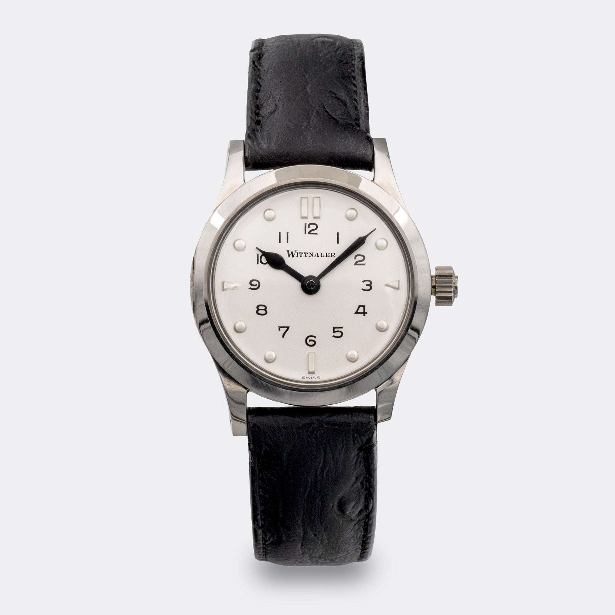 WITTNAUER | Swiss Braille Dresswatch | Pearl White Dial | 1960s