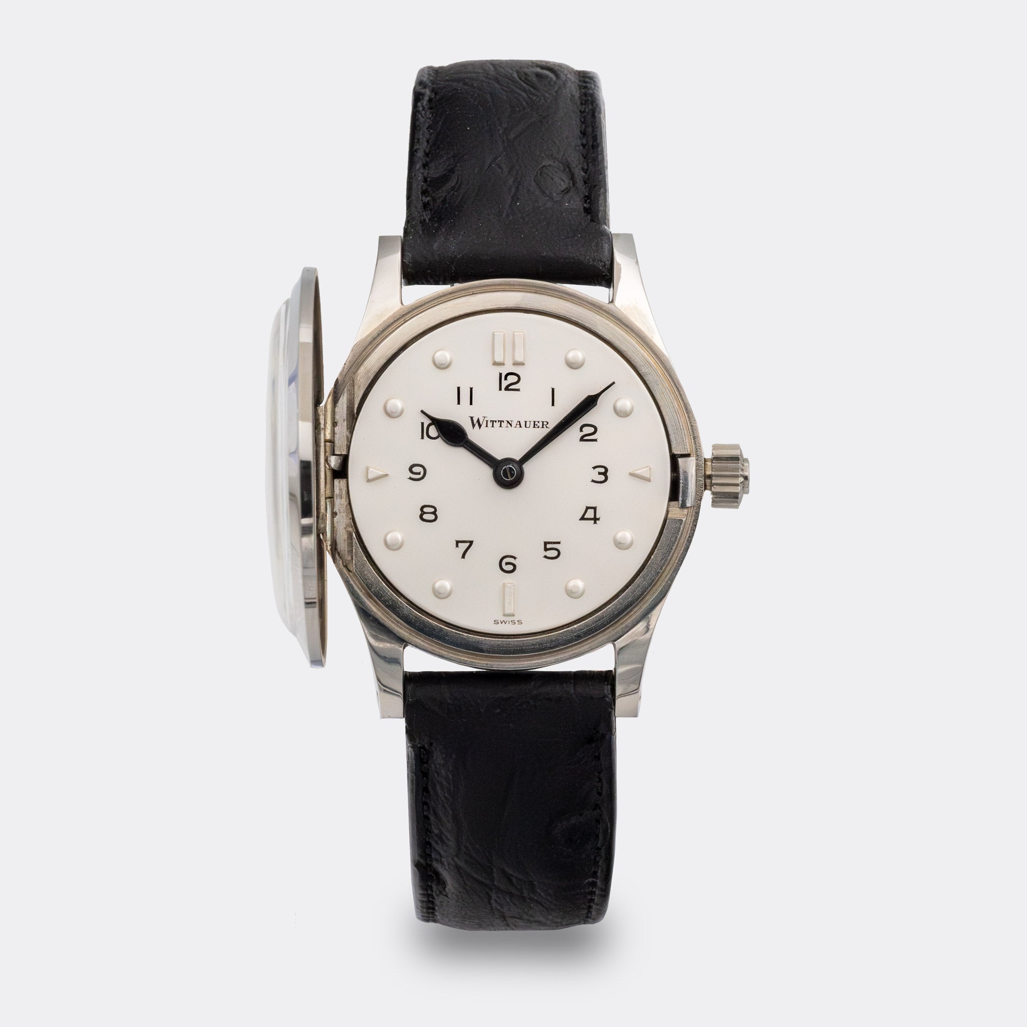 WITTNAUER | Swiss Braille Dresswatch | Pearl White Dial | 1960s