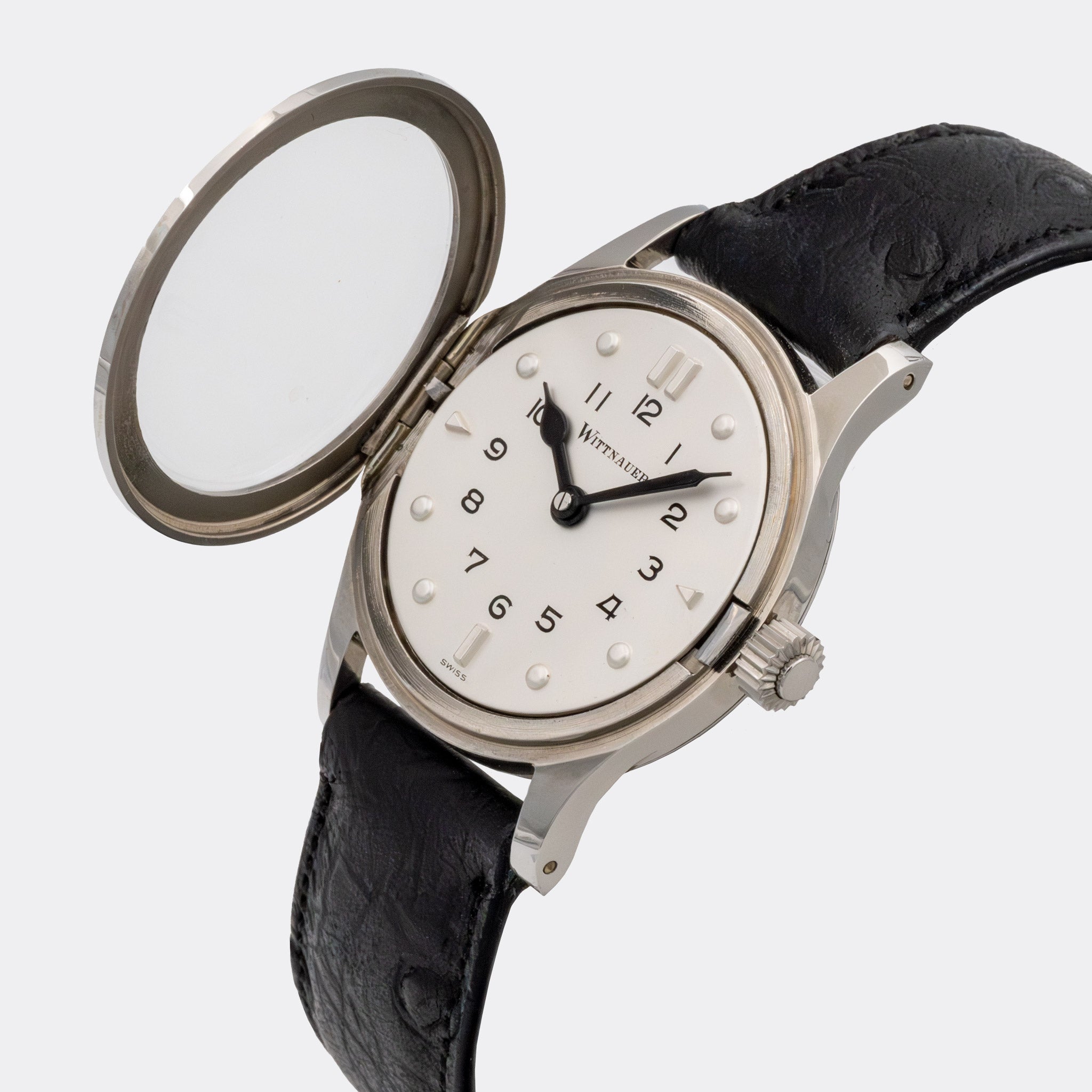 WITTNAUER | Swiss Braille Dresswatch | Pearl White Dial | 1960s