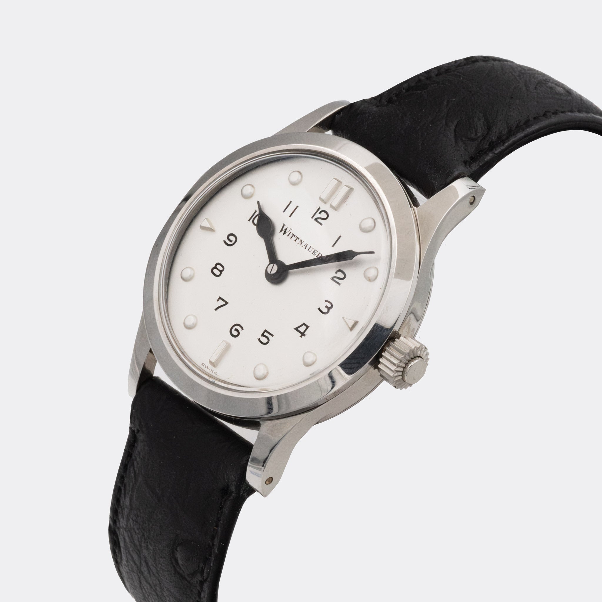 WITTNAUER | Swiss Braille Dresswatch | Pearl White Dial | 1960s