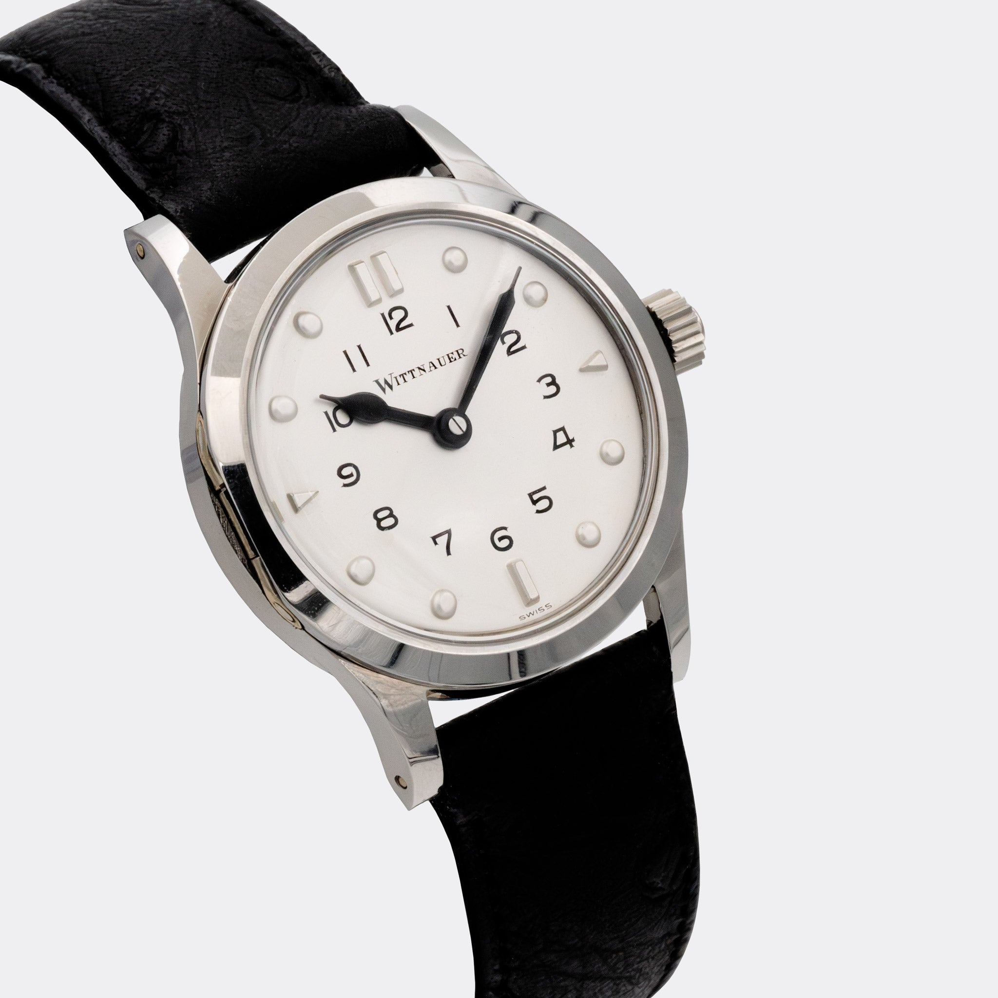 WITTNAUER | Swiss Braille Dresswatch | Pearl White Dial | 1960s