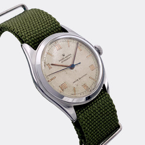 ROLEX | Oyster | Shock Resisting | Bucherer Gold Roman Dial | Ref. 4377 | 1940s