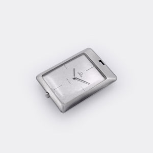 OMEGA | One-of-a-Kind | Rectangle Pocket & Wristwatch | Silver Linen Dial | 1970s