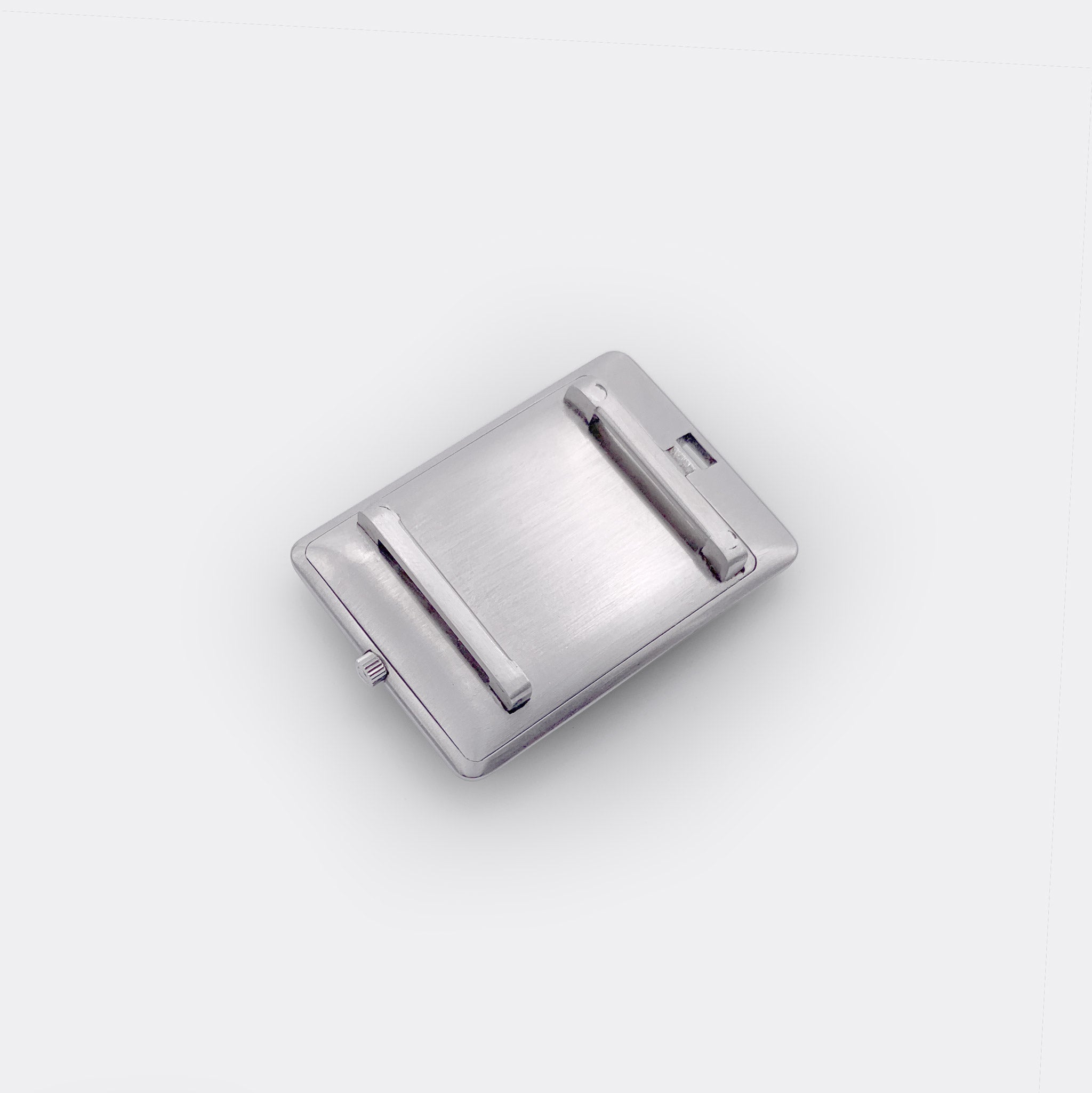 OMEGA | One-of-a-Kind | Rectangle Pocket & Wristwatch | Silver Linen Dial | 1970s