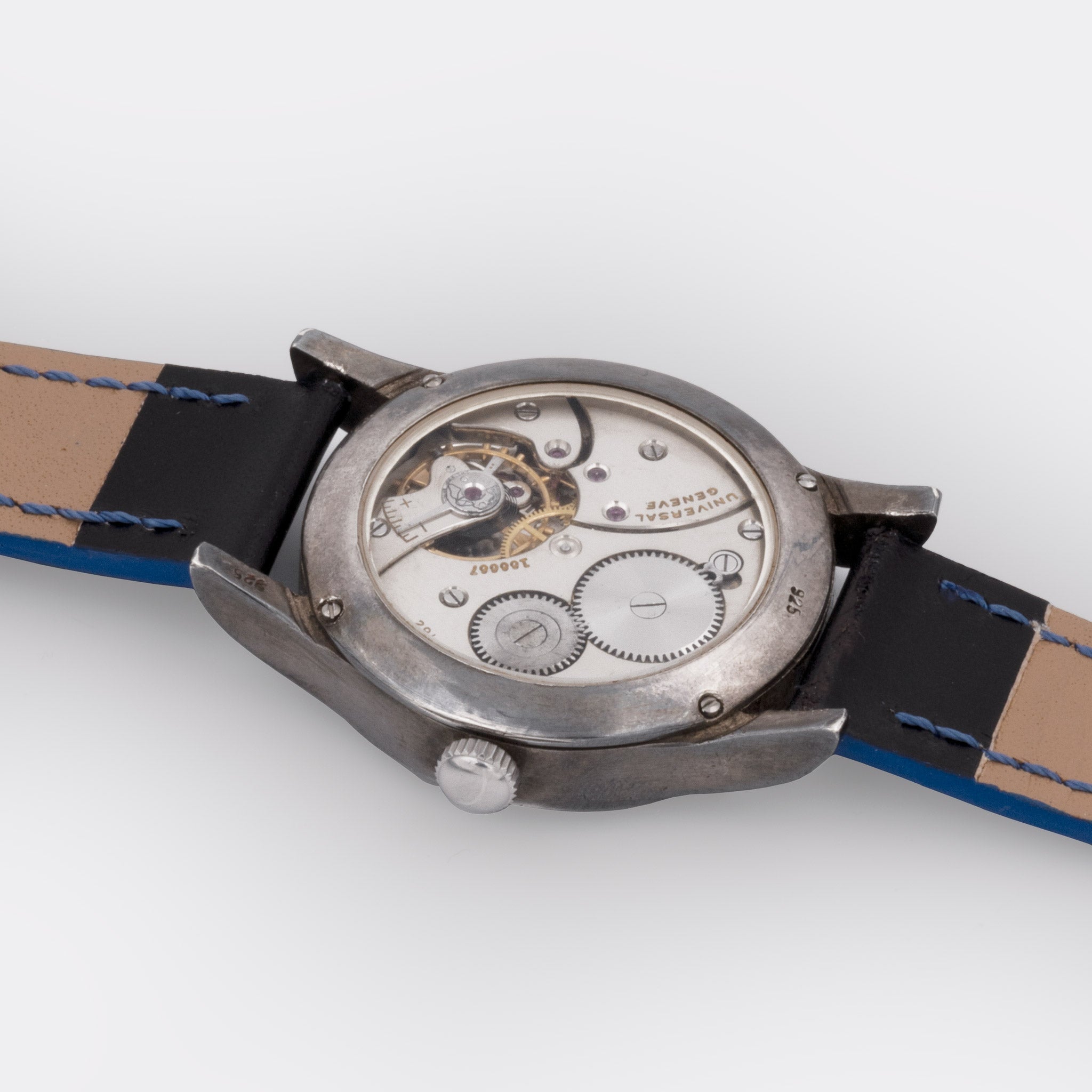 UNIVERSAL GENEVE | One-of-a-Kind | 925 Sterling Silver | Triple-Date Cream Dial | 1940s