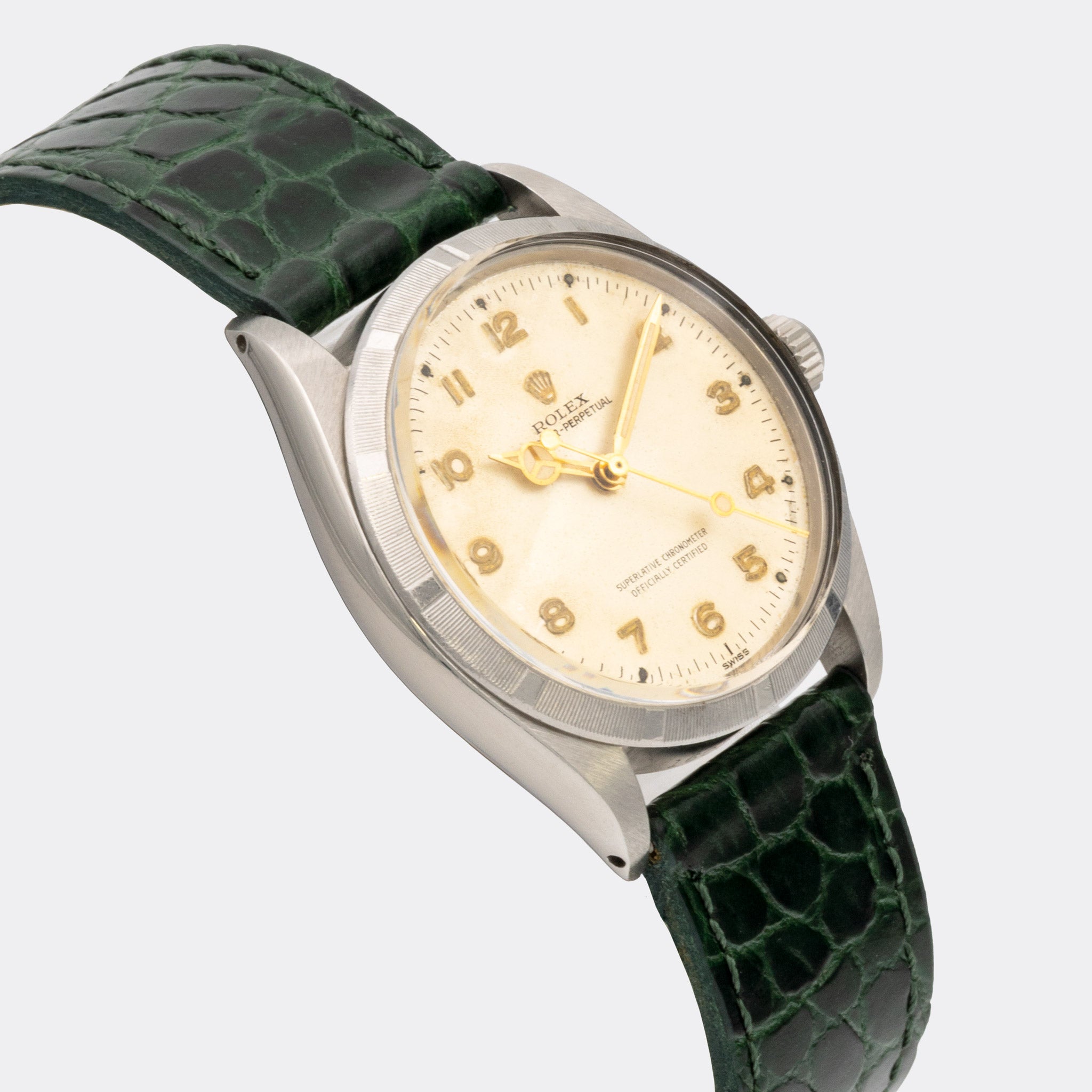 ROLEX | Oyster Perpetual | SCOC Superlative Chronometer | Collector Set | Off-White | Gold Arabic Index Dial | Ref. 1003 | 1960s