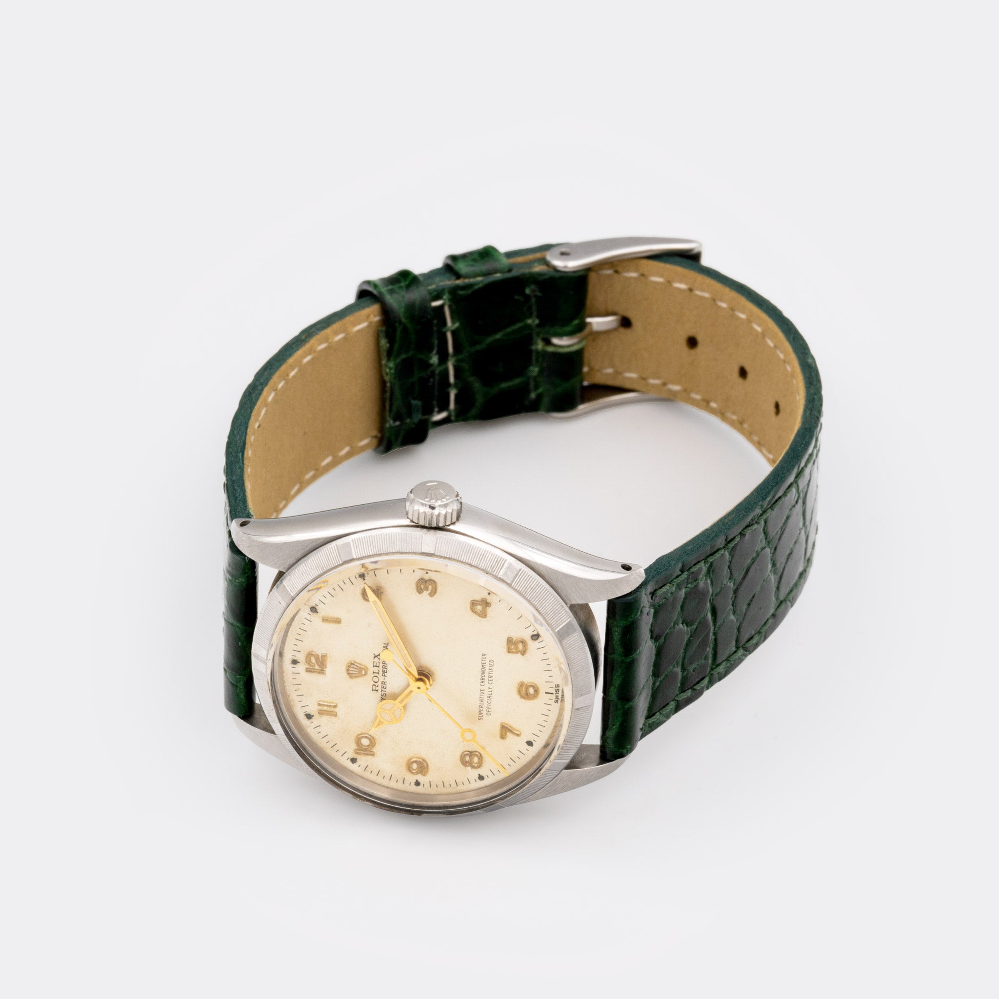 ROLEX | Oyster Perpetual | SCOC Superlative Chronometer | Collector Set | Off-White | Gold Arabic Index Dial | Ref. 1003 | 1960s