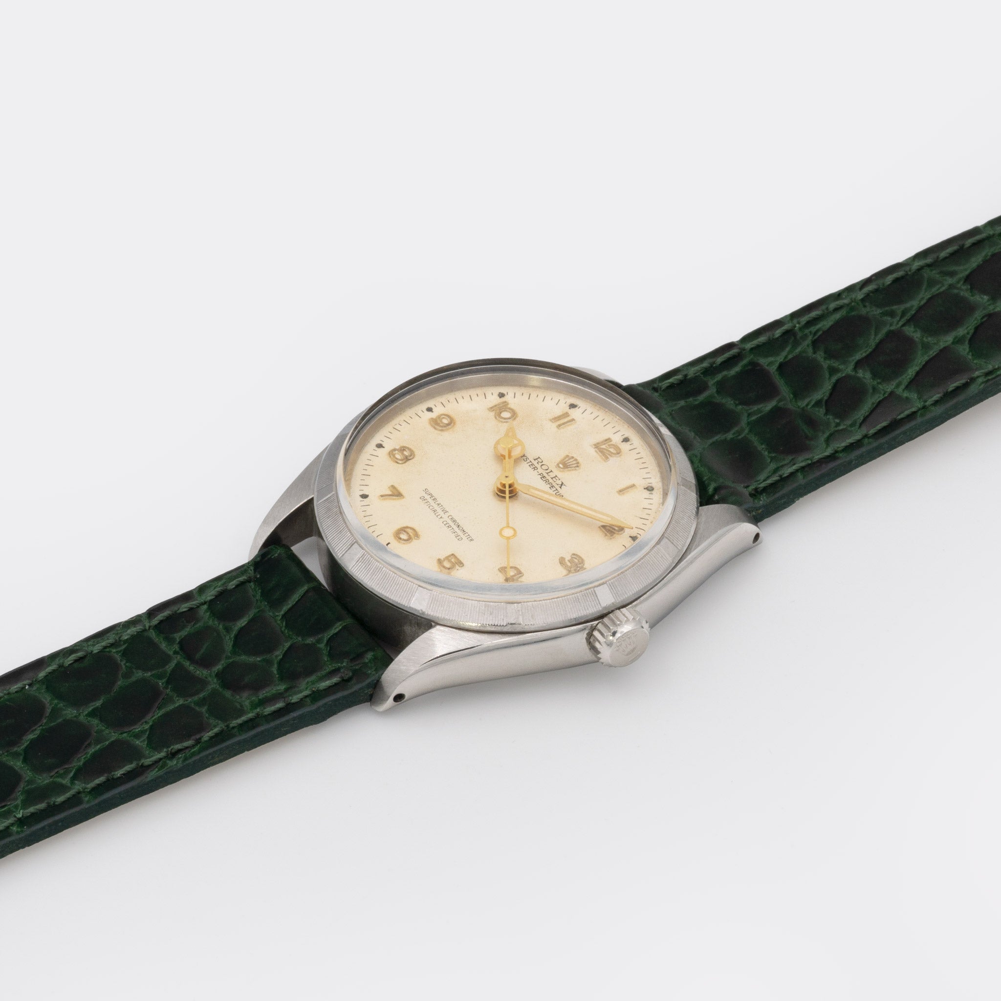 ROLEX | Oyster Perpetual | SCOC Superlative Chronometer | Collector Set | Off-White | Gold Arabic Index Dial | Ref. 1003 | 1960s