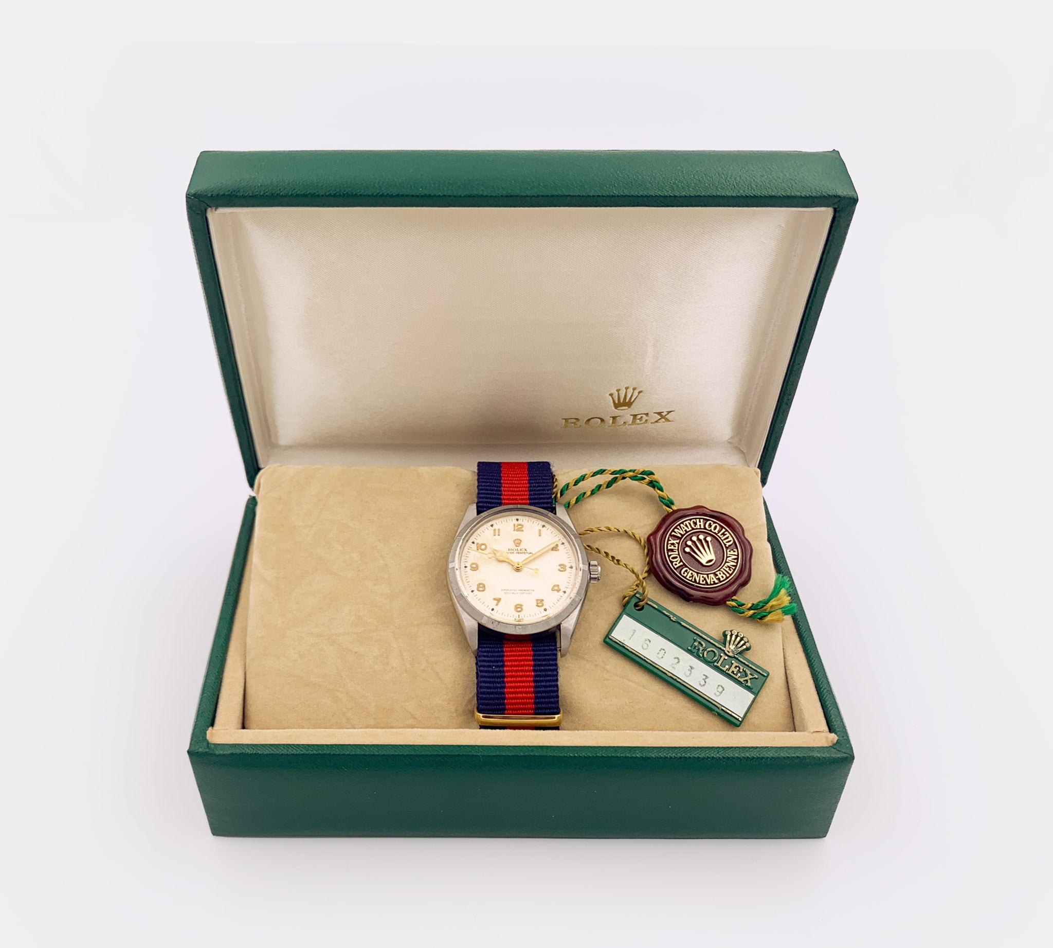 ROLEX | Oyster Perpetual | SCOC Superlative Chronometer | Collector Set | Off-White | Gold Arabic Index Dial | Ref. 1003 | 1960s