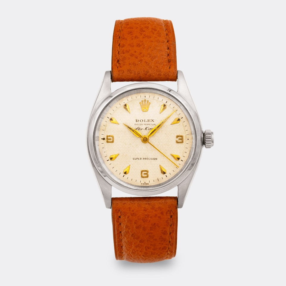 ROLEX | Oyster Perpetual | Air King | Super Precision | 3-6-9 Explorer - Honeycomb Cream Dial | Ref. 5500 | 1960s