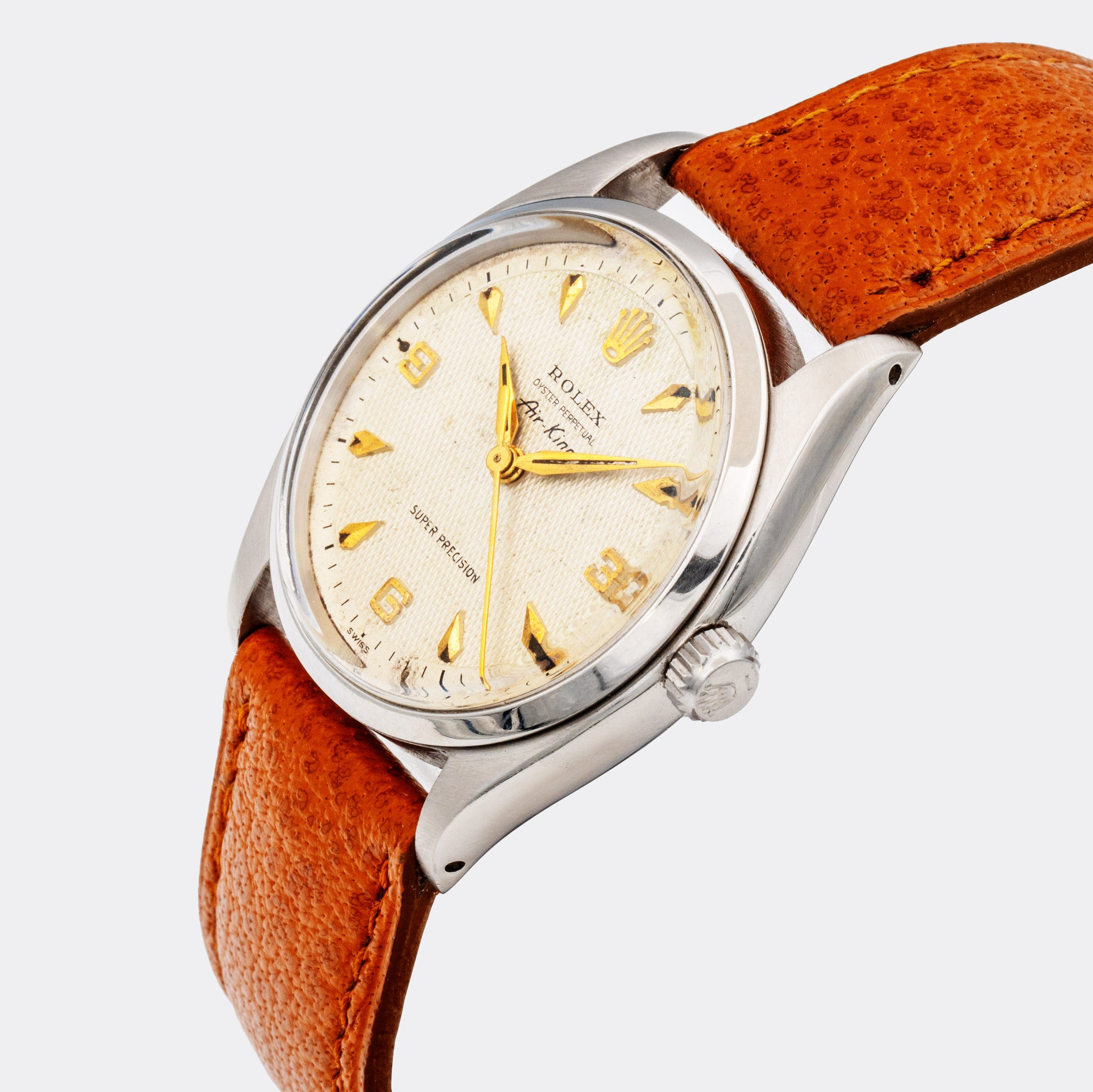 ROLEX | Oyster Perpetual | Air King | Super Precision | 3-6-9 Explorer - Honeycomb Cream Dial | Ref. 5500 | 1960s