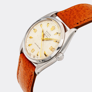 ROLEX | Oyster Perpetual | Air King | Super Precision | 3-6-9 Explorer - Honeycomb Cream Dial | Ref. 5500 | 1960s