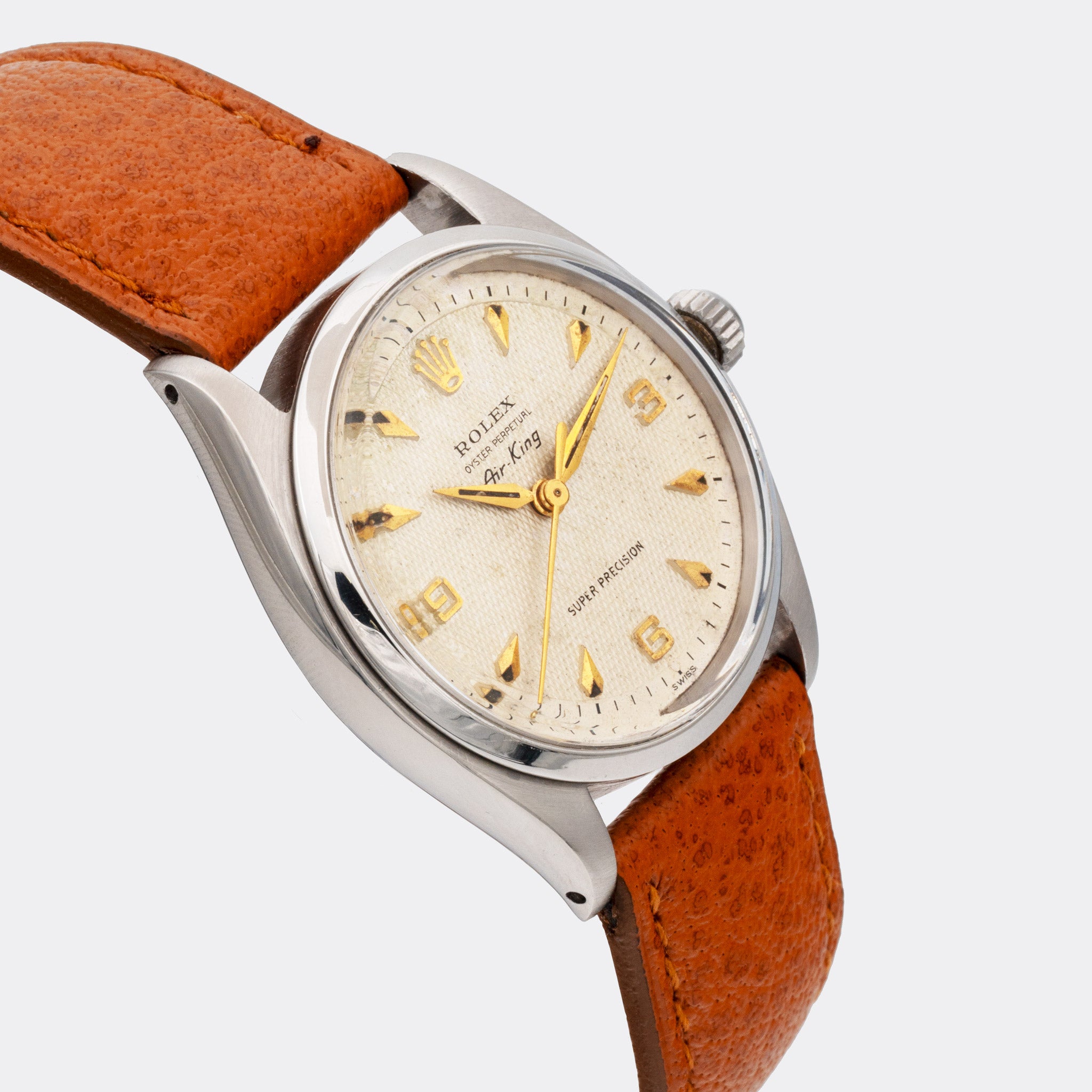 ROLEX | Oyster Perpetual | Air King | Super Precision | 3-6-9 Explorer - Honeycomb Cream Dial | Ref. 5500 | 1960s