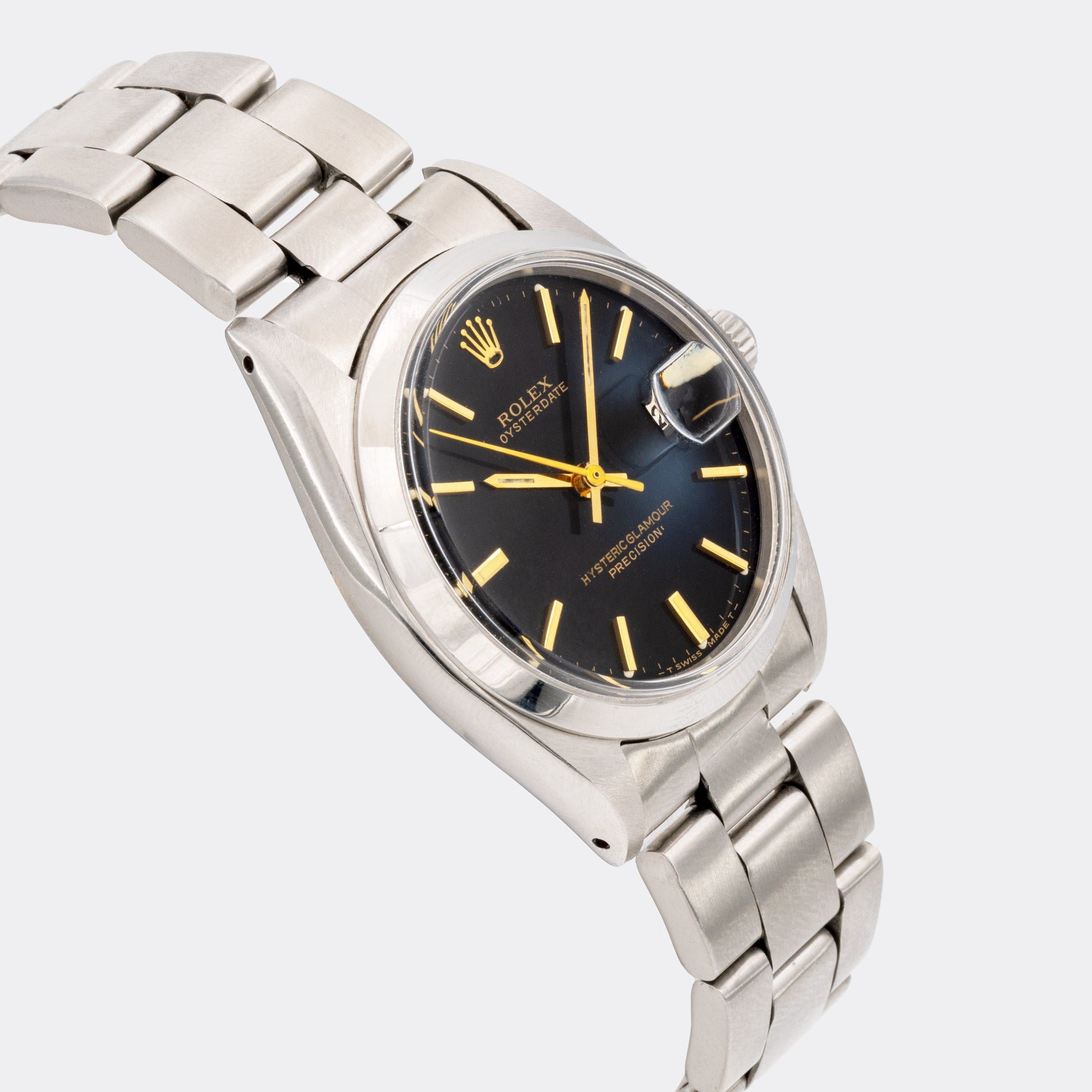 ROLEX | One-of-a-Kind | Jumbo Oysterdate "Hysteric Glamour" | High-Gloss Black Gilt Dial | Special David Bowie HEROS | 1950s / 1990s