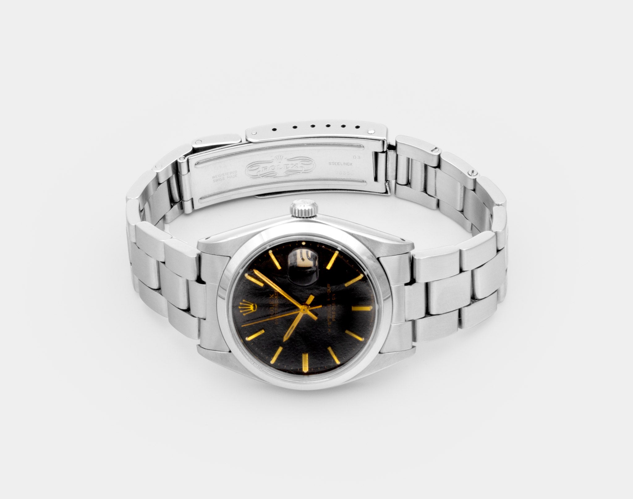 ROLEX | One-of-a-Kind | Jumbo Oysterdate "Hysteric Glamour" | High-Gloss Black Gilt Dial | Special David Bowie HEROS | 1950s / 1990s