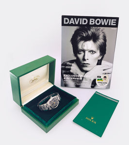 ROLEX | One-of-a-Kind | Jumbo Oysterdate "Hysteric Glamour" | High-Gloss Black Gilt Dial | Special David Bowie HEROS | 1950s / 1990s