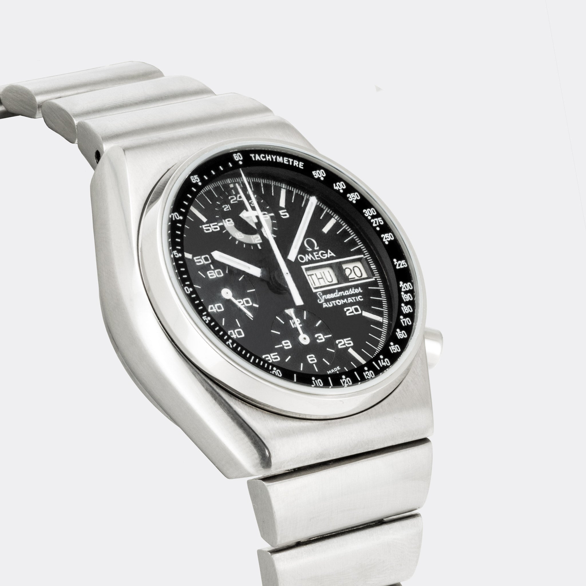 OMEGA | Speedmaster | Day & Date Chronograph | Automatic | Multifunction Racing Dial | Tachymeter | Collectible Reference | 1970s