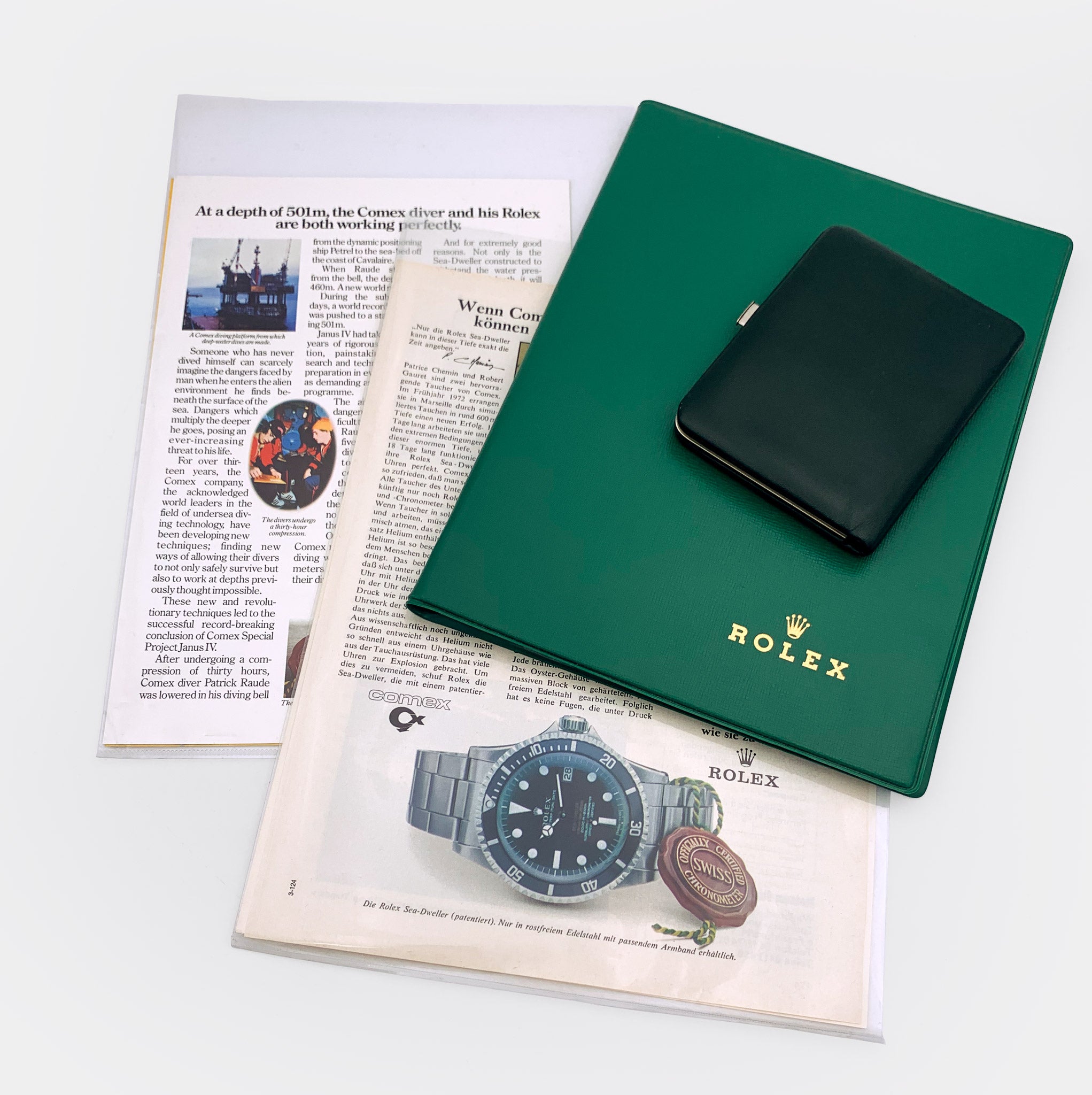 ROLEX | DRSD COMEX | Unique History | Full Collector Set | Sea Dweller Double Red | 1st Ownership | Ref. 1665 | 1970s