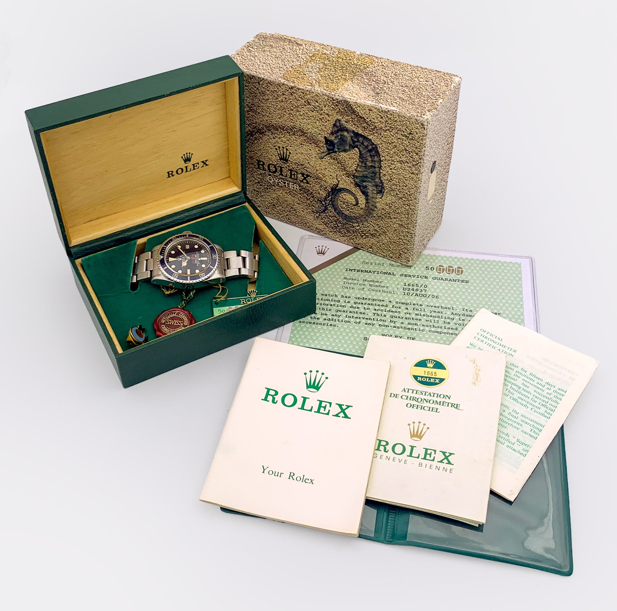 ROLEX | DRSD COMEX | Unique History | Full Collector Set | Sea Dweller Double Red | 1st Ownership | Ref. 1665 | 1970s