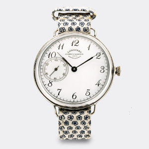 LONGINES | by CUERVO Y SOBRINOS - double signed | Habana | Super Jumbo "Extra BIG" 45mm | Subseconds Dial | 1940s