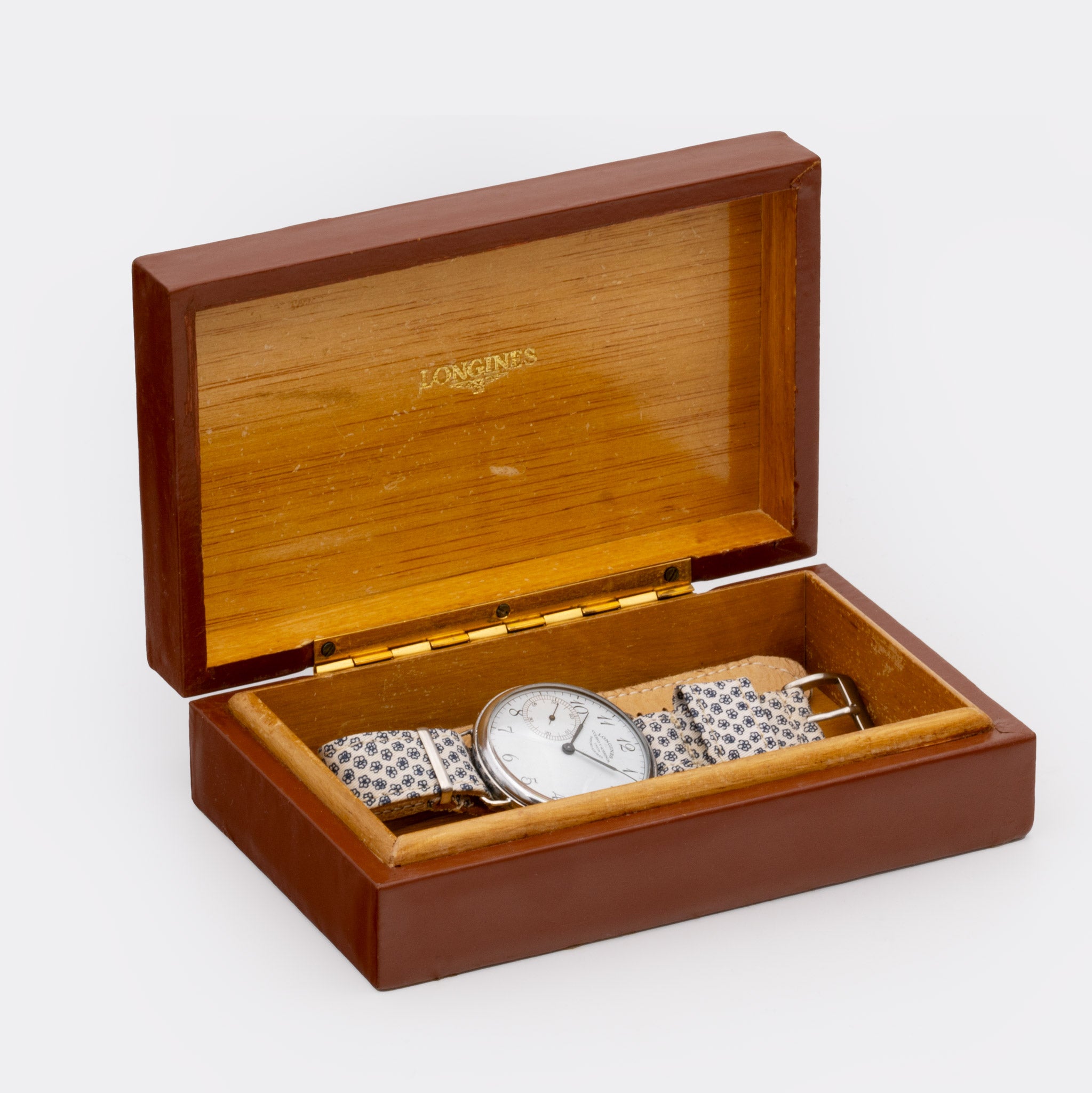 LONGINES | by CUERVO Y SOBRINOS - double signed | Habana | Super Jumbo "Extra BIG" 45mm | Subseconds Dial | 1940s
