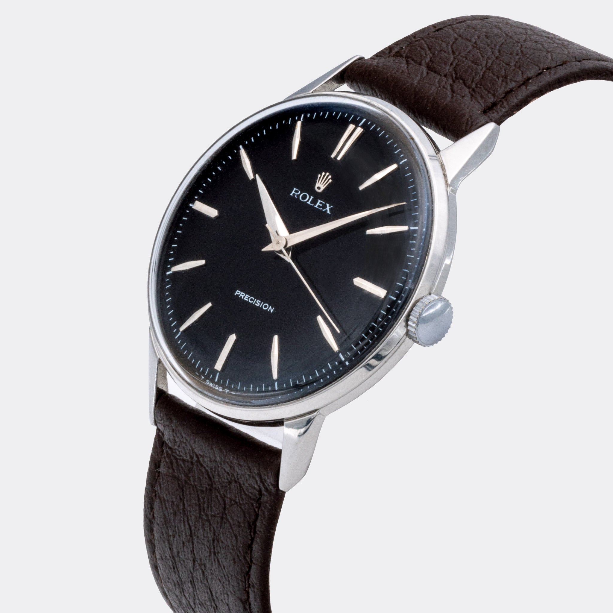 ROLEX | Precision | Superflat Jumbo Dresswatch | Collector Set | Black Dial | Ref. 9022 | 1950s