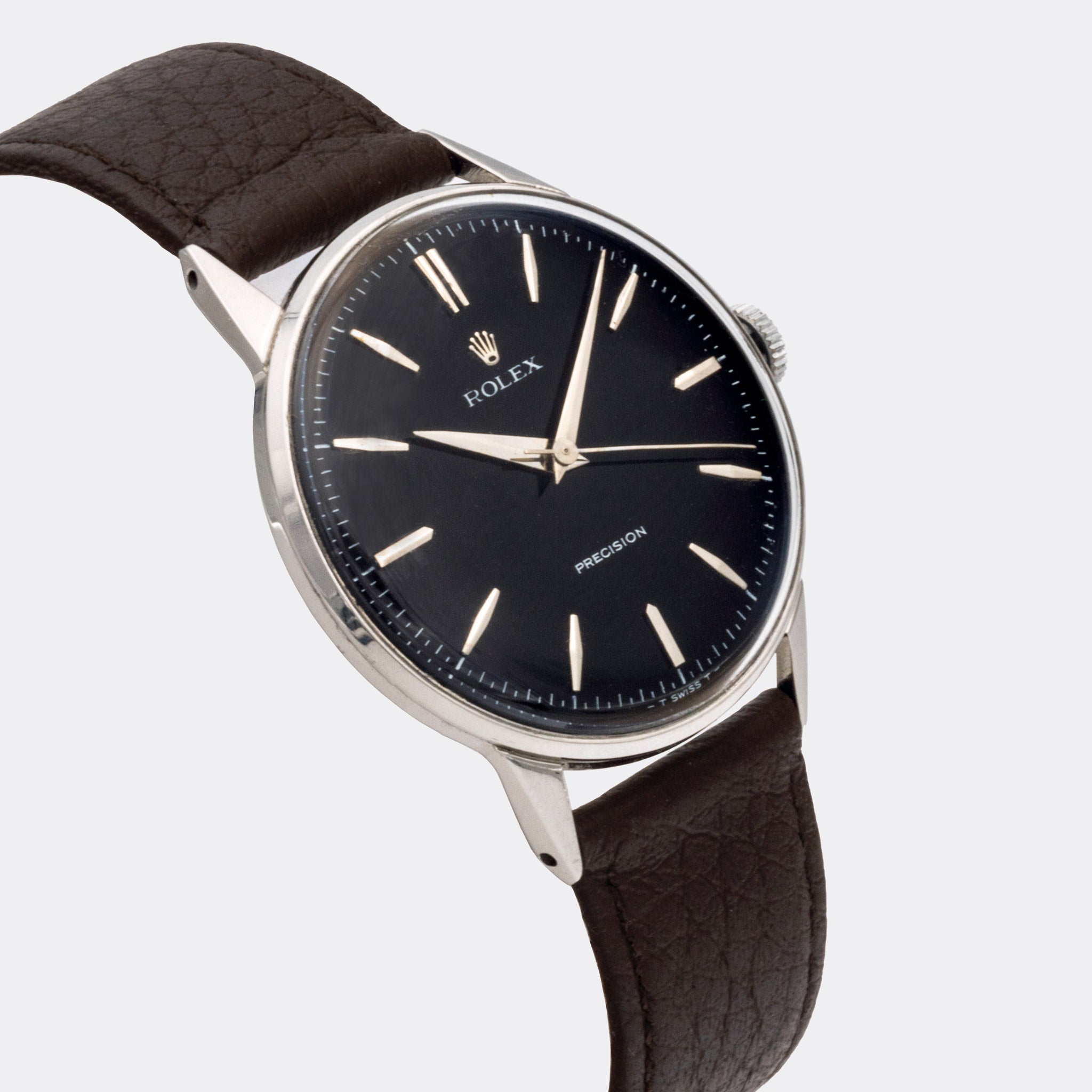 ROLEX | Precision | Superflat Jumbo Dresswatch | Collector Set | Black Dial | Ref. 9022 | 1950s