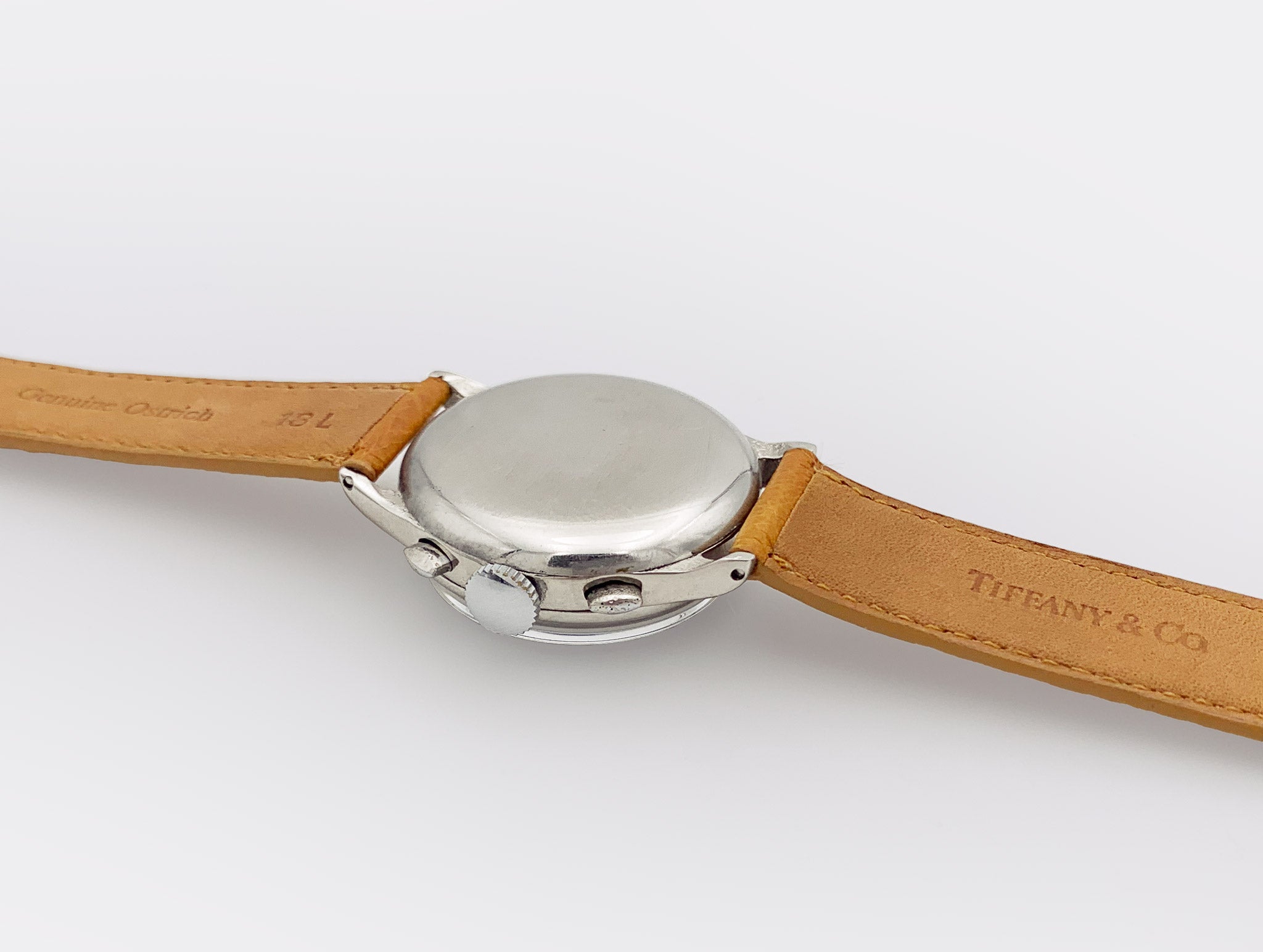HARVEL | by TIFFANY & CO. - double signed | Chronograph | Blued Hands & Totalizers | Cream Dial | Multicolored | 1950s