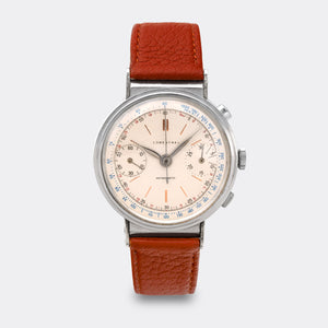 LOWENTHAL | Rattrapante Chronographe | Super Jumbo "Extra Big" 40mm | Bucherer Full Collector Set | Cream Multicolor Dial | Highly Collectible | 1940s