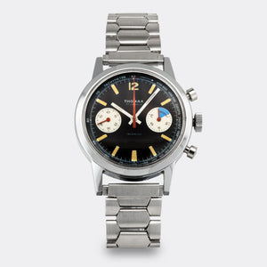 THOMAX | Jumbo Yachting Chronograph | Multicolored Tritium Dial | Red Seconds & Counters | Valjoux 7733 | NOS | 1960s