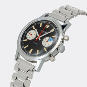 THOMAX | Jumbo Yachting Chronograph | Multicolored Tritium Dial | Red Seconds & Counters | Valjoux 7733 | NOS | 1960s