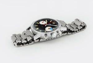 THOMAX | Jumbo Yachting Chronograph | Multicolored Tritium Dial | Red Seconds & Counters | Valjoux 7733 | NOS | 1960s